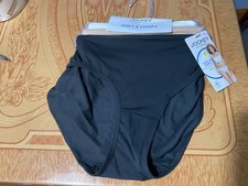 Jockey Women's Supersoft Soft and Comfy Bikini Panties Black/Tan -Size 6-NWT