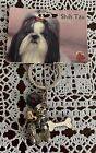 Little Gifts Shih Tzu Charms Dangle Keychain Dog Lovers Brand New Heart Bone