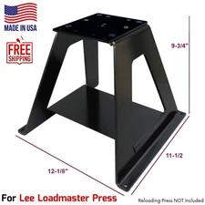 Strong Press Riser Bench Mount Stable Reloading Stand for Lee Loadmaster Press