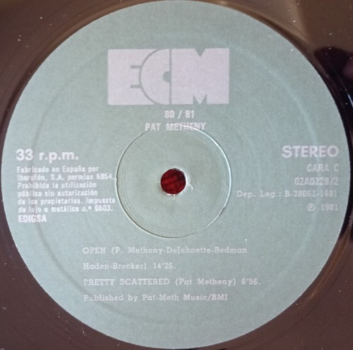 PAT METHENY *80/81* 1981 SPAIN 2-LP CHARLIE HADEN, JACK DE JOHNETTE DEWEY REDMAN - Picture 7 of 9