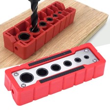 Woodworking Straight Hole Locator Drill Guide for Vertical 6 Hole Drilling Set