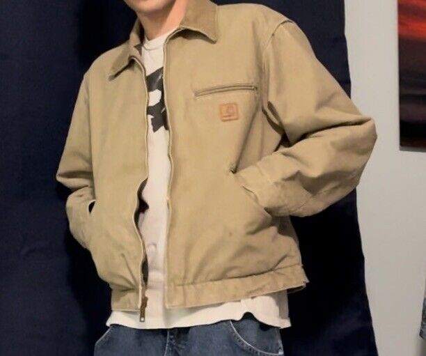 Vintage Carhartt J97 266 Cottonwood Detroit Beige Jacket Vintage Carhartt J97 266 Cottonwood Detroit Beige Jacket