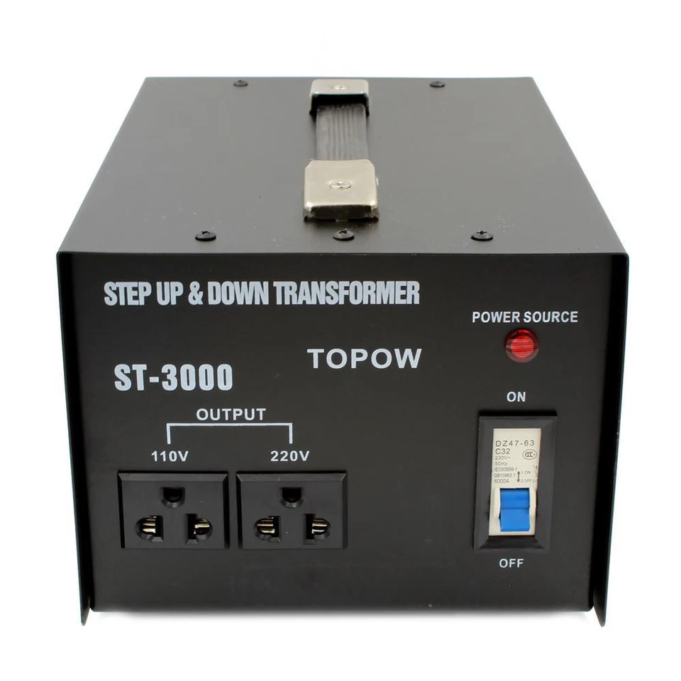 3000 Watt Step Up and Down Electrical Power Voltage Converter Transformer  - Image 4 of 4