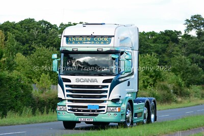 LKW Foto 12x8 - Scania R450 - Andrew Cook Transport - SL66 MXY