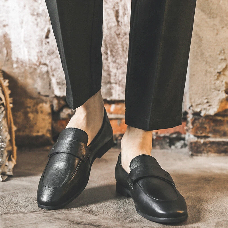 Leather clearance work flats