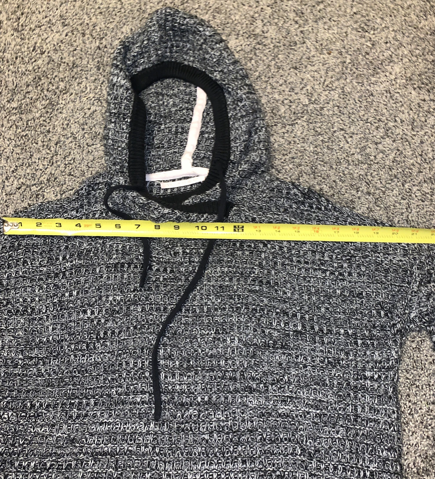 UNDERCOVER Victoria's Secret maglia felpa con cappuccio pullover manica lunga nero bianco taglia M