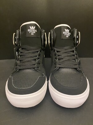 Supra Vaider Black White Size 8 New with Box Shoes | eBay