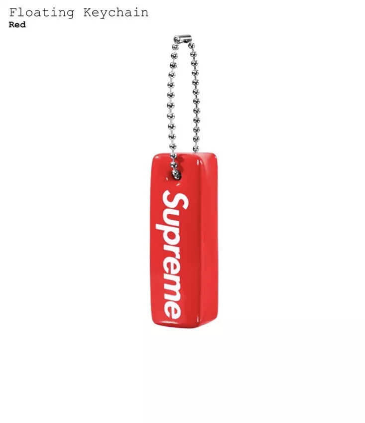 Porte clés flottant Supreme rouge neuf avec étiquettes