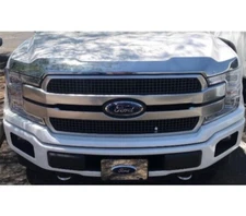 Chrome Aeroskin Hood Protector Bug Shield Deflector for 15-2020 Ford F150 Truck