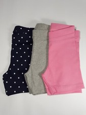 NEW 3 PAIR Spotted Zebra SIZE 2T Toddler Girls Bike Shorts Navy Dot, Grey, Pink