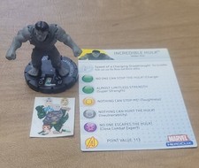  HeroClix Marvel MUTATIONS AND MONSTERS Incredible Hulk 102 with card 