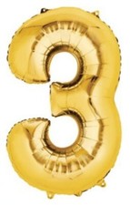 Anagram Supershape Decorative Balloon Numbers 3 - 20 x 34 In, Helium Or Air Comp