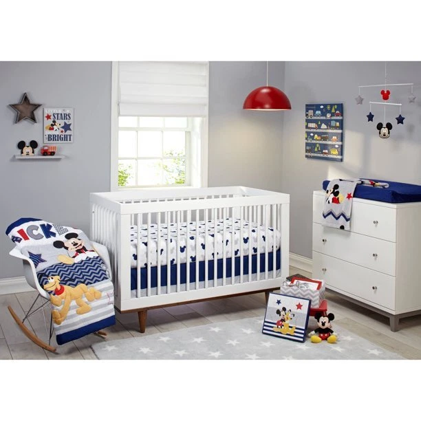 Bright crib cheap bedding
