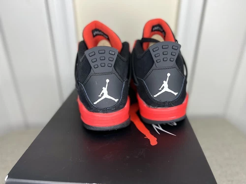 Air Jordan 4 Retro Red Thunder GS |Größe 6Y / 7,5W| 408452-016 *SCHNELLER VERSAND - Bild 3 von 5