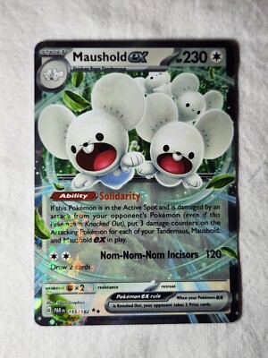maushold pokemon card price Maushold ex 155/182 - Pokemon TCG Paradox Rift - Holo Double Rare MINT  CONDITION
