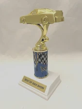 STOCK CAR  TROPHY FOR BEST OF SHOW  BEST MODIFIED BEST  DESIGN ETC PERSONALIZED
