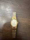 Vintage 1970s Seiko 17 Jewel Manual Wind Ladies Cocktail Watch Gold Plated