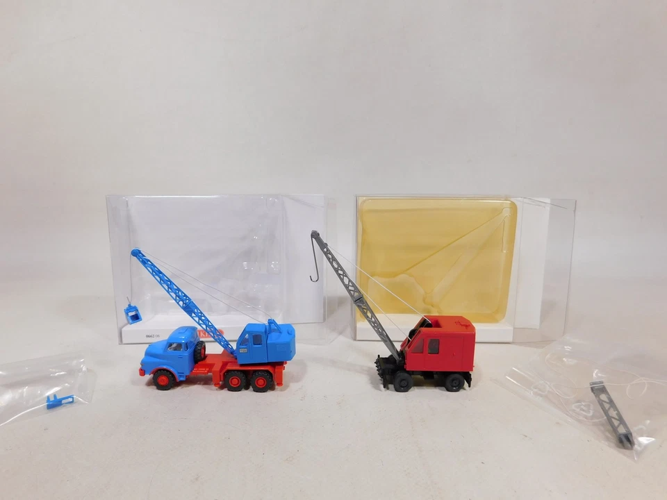 2x wiking H0 1:87 Grúa 0662 06 Camión Man fuchs 896 01 34 Mint + Box # DW792-0,5 - Imagen 2 de 4