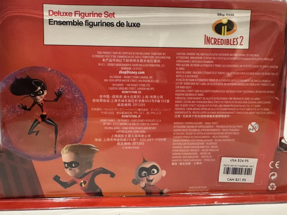 Juego de figuras de lujo de Disney Los Increíbles 2. TOTALMENTE NUEVO en paquete original  Foto 2 de 3