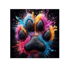 5D Diamond Art Kits for Adults Beginners, Dog Paw Diamond Painting Kit,DIY Full