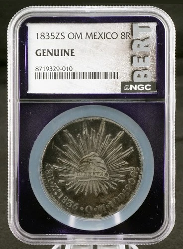 1835 Mexico 8 Reales — photo from the most recent tracked eBay sale