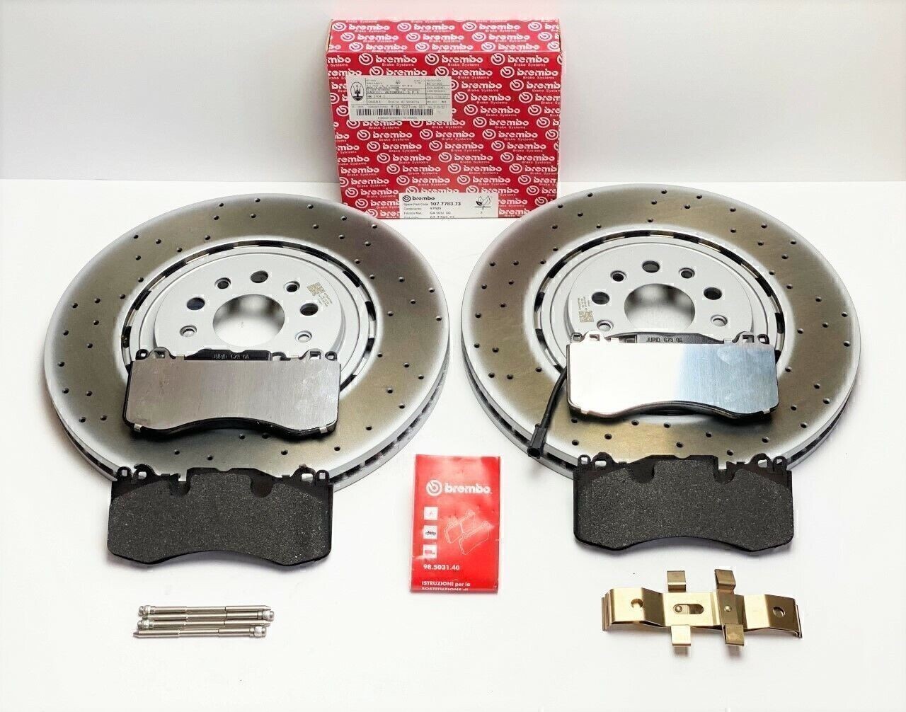 OEM Maserati Quattroporte GTS Front Brake Pads & Rotors - Genuine US