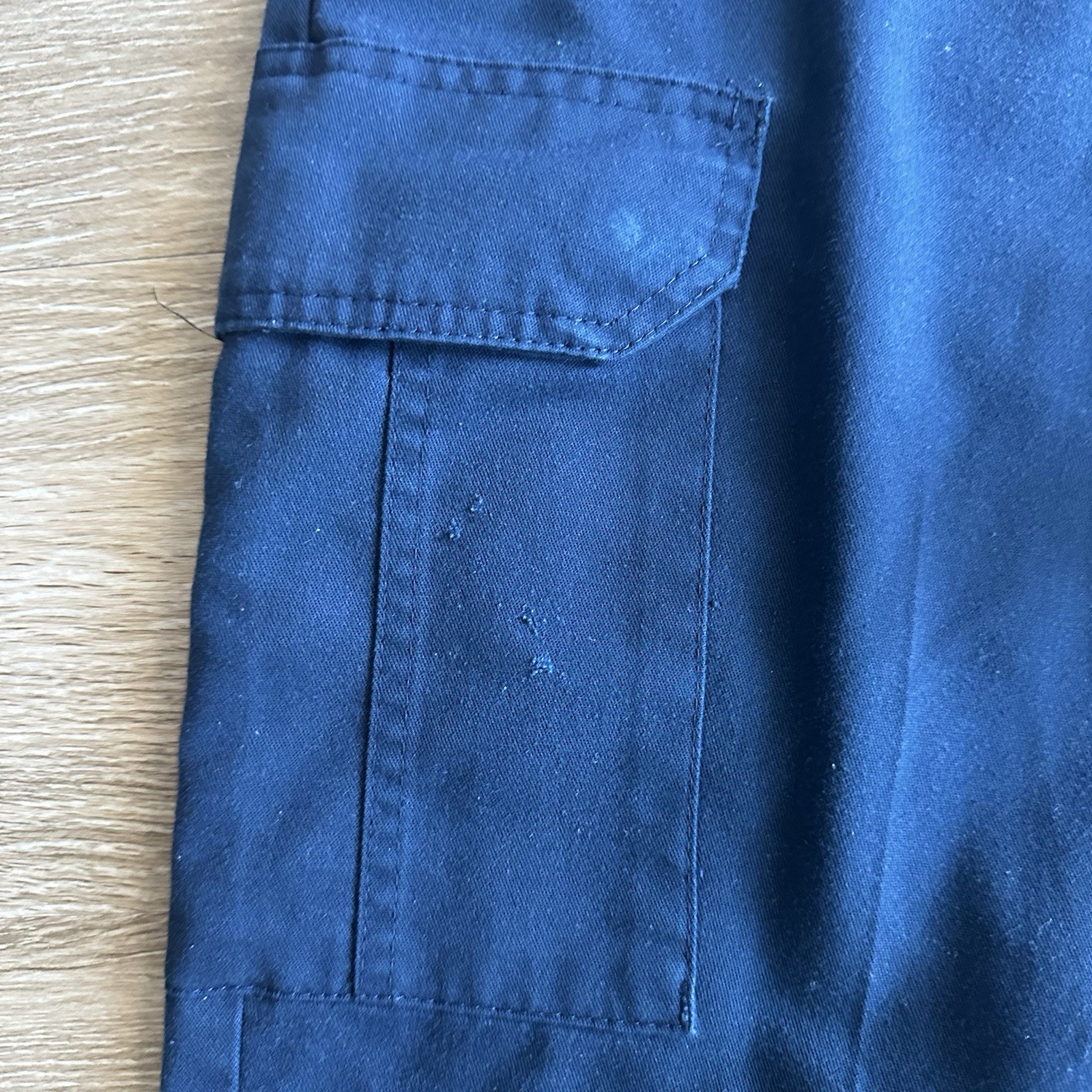 Cintas Work Uniform Straight Leg Cargo  Pants Navy Blue Men’s 34