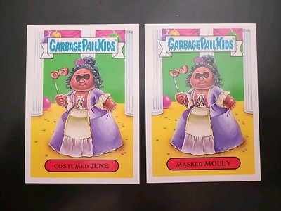 Garbage Pail Kid GPK Series 2 Bonus Sticker B14a/b Costumed JUNE Masked MOLLY