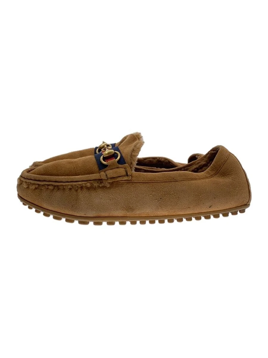 Baskets Gucci daim marron bas cuir occasion 28 cm