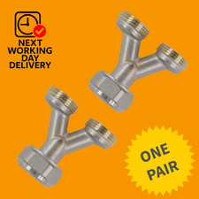 PACK OF 2x - 3/4" MANIFOLD PORT FLOW SPLITTER FOR UNDERFLOOR HEATING
