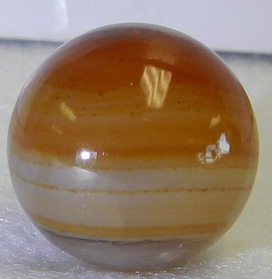 #20119m Nice Vintage Handmade Faceted Agate Marble .65 Inches