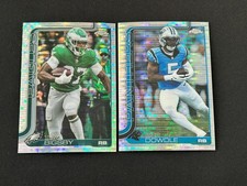 2025 Topps Chrome Football Pulsar Refractor Tank Bigsby & Rico Dowdle