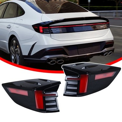 Full LED Tail Lights For Hyundai Sonata 24-25 Outer Pair 92401-L1550 92402-L1550