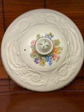 1930s Adam Antique Rare Covered Dome Dish & Plate by Steubenville Pottery Co.