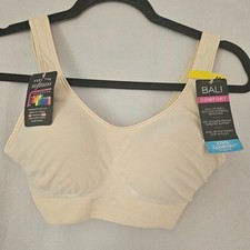 Bali Women's Comfort Revolution Full Coverage Wirefree Bra NWT Size MED