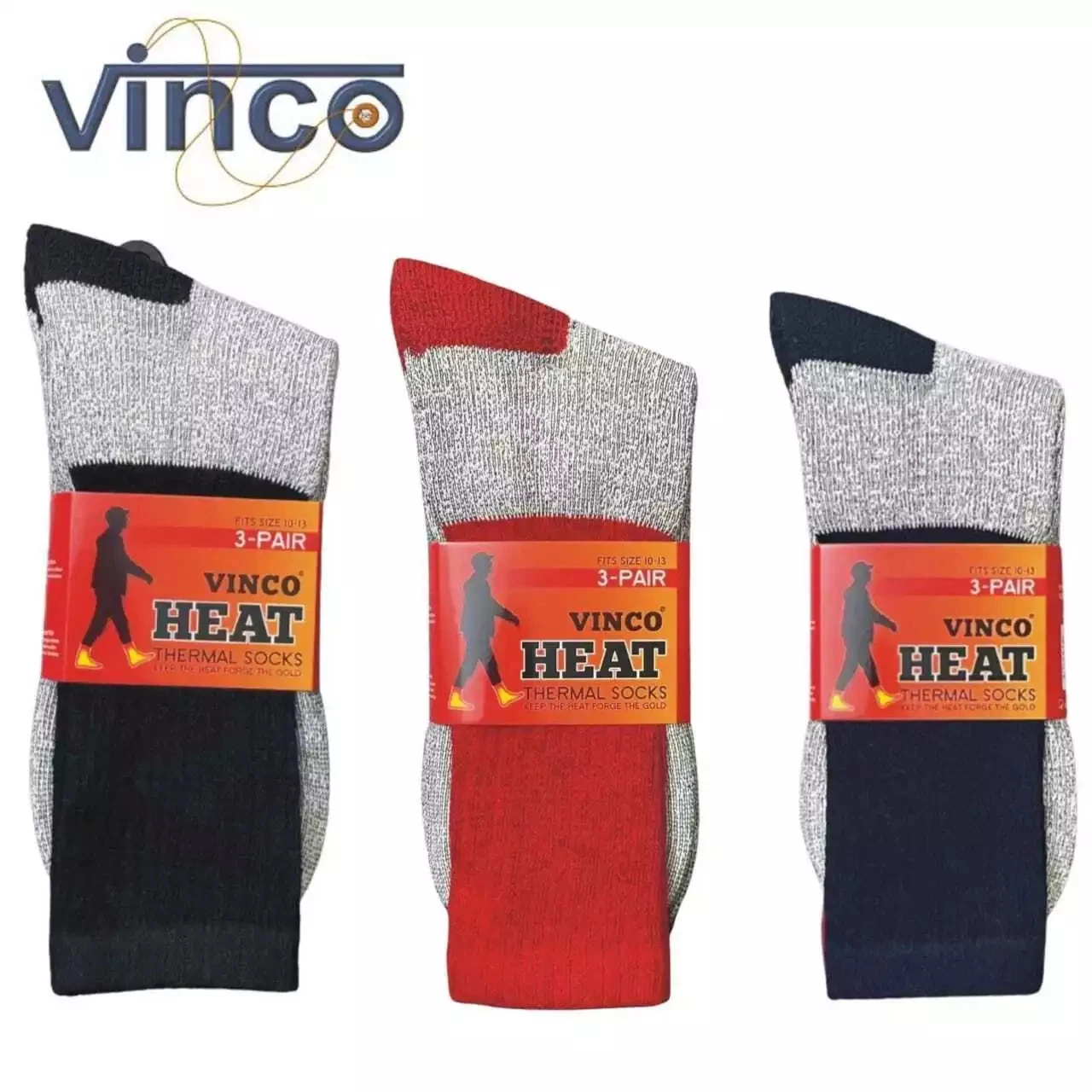 VINCO SOCKS 6 PAIRS MENS HEATED THERMAL CREW HEAVY DUTY 10-13 - RED/BLUE/BLACK
Opens in a new window