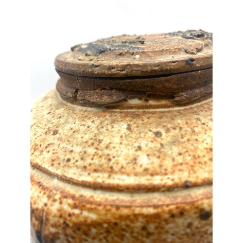 Cynthia Bringle FIRMATO 1966 vaso coperto Eads TN studio arte ceramica coperchio raro - Foto 9 di 10