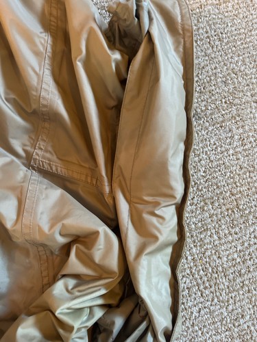 Helly Hansen Parka Jacket Hooded Mens L Helly Tech Shell Waterproof Beige - Picture 7 of 7