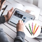 5 Pcs Metal Ballpoint Pen Stylus Pens for Touch Screens Precision