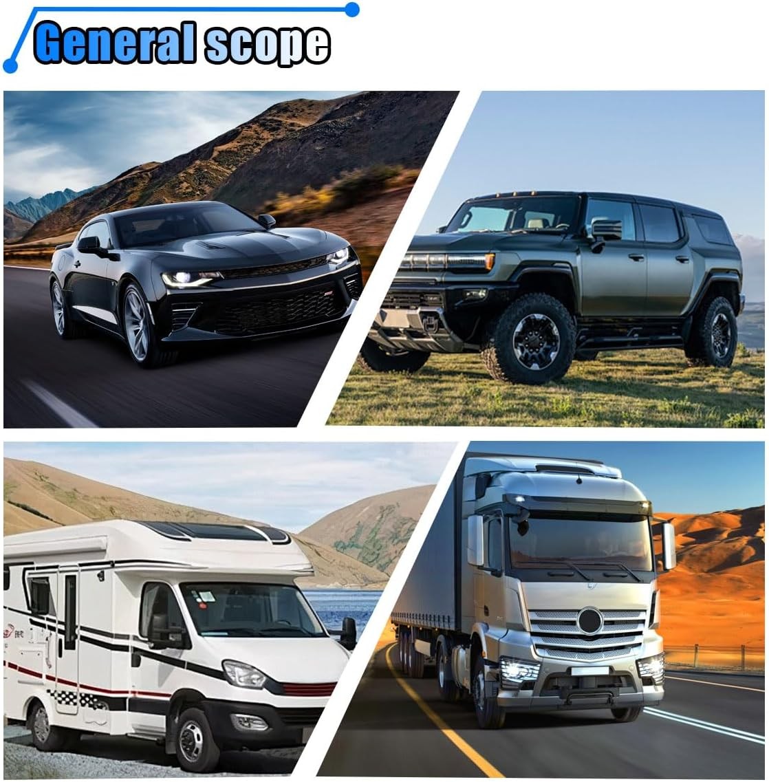 Car Under Hood LED Work Light Kit, 12V Hood Lighting Inspection LED Strip with A