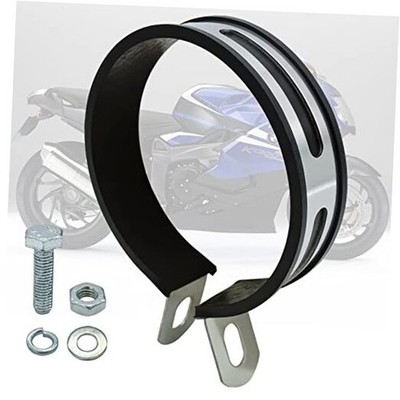 Universal Half Round Motorcycle Exhaust Clip Exhaust Muffler Pipe Bracket 