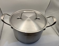 HOMI Chef Acciaio Inox 3,2L Stock Pentola Coperchio Induzione Nichel Free 20cm