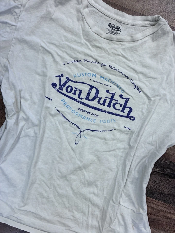 Camiseta gráfica vintage von Dutch para mujer XL Y2K Streetwear grunge años 2000 90 Foto 2 de 4