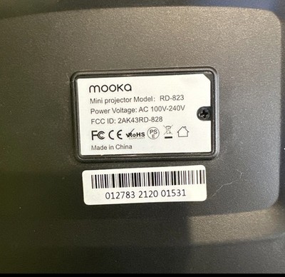 Mooka: Mini LCD Video Projector - 8000 Lumens, 1080P - RD-823 Grey