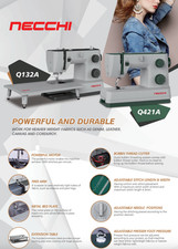 Macchina da cucire Necchi Q132A denim pelle tela velluto a coste nuova con scatola