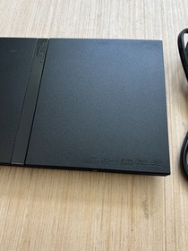 PlayStation 2 PS2 Slim Black Console Bundle SCPH-79001 W/ Cables & Remote Tested