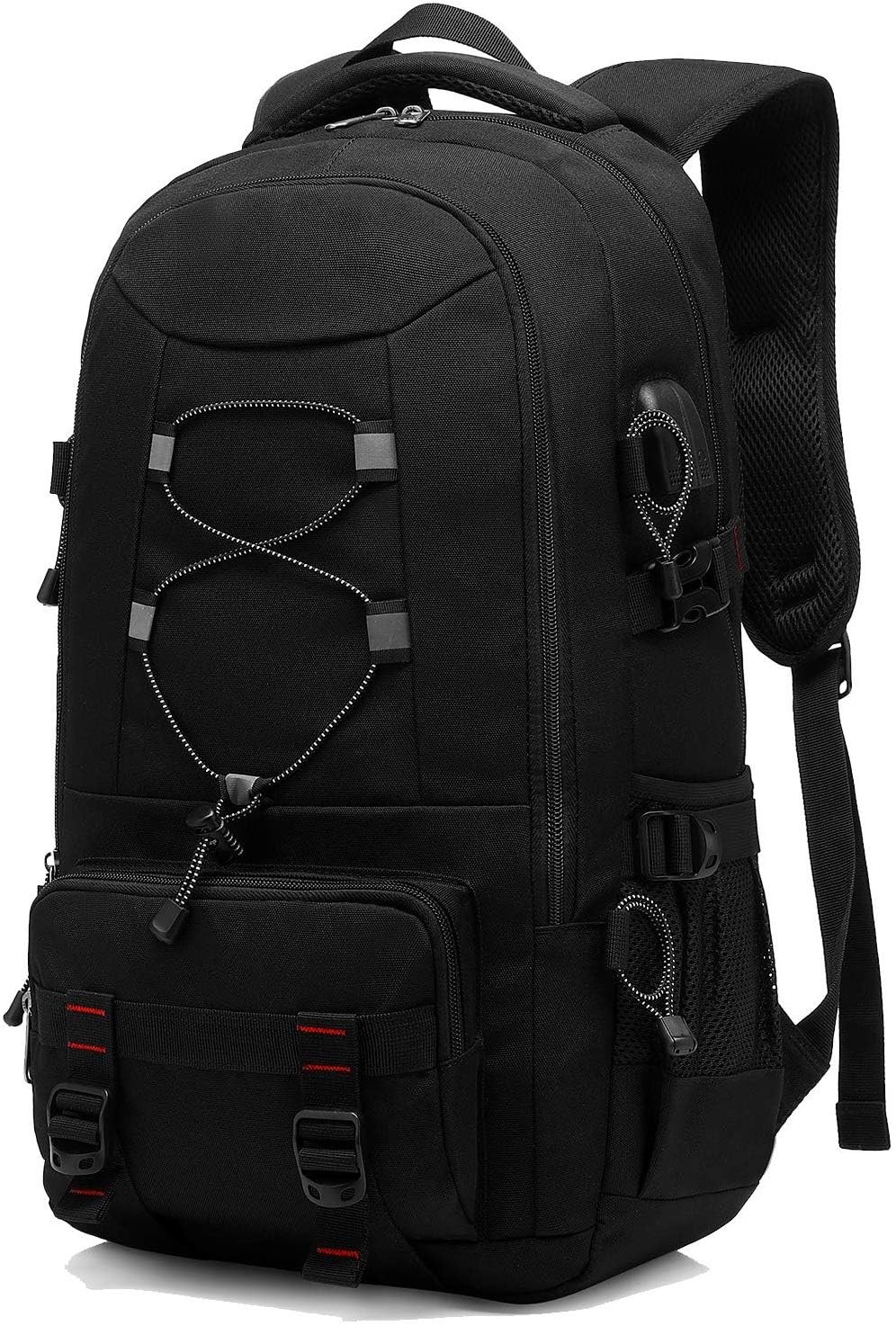 Sac à dos grande capacité 45L en toile déperlante anti-déchirure grise