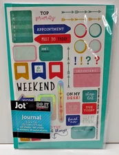 Jot Journal NEW Teal With Stickers 5x7" Notebook Memo Pad