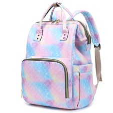 Mermaid Women Laptop Backpack, College School Backpack Bookbag 15.6 Inch Comp...