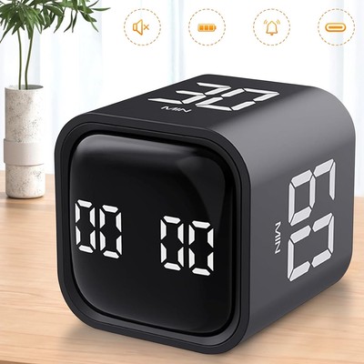 Cube Timer Digitaler Würfeltimer Schwerkraftsensor Küchentimer mit LED-Anzeige
